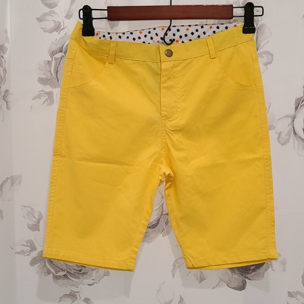 Twill yellow  shorts boys